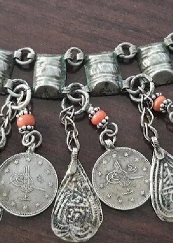 OSMANLI GUMUŞ PARALI GUMUS GELIN ALİNLİGİ - Görsel 10