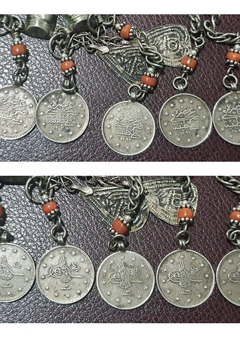 OSMANLI GUMUŞ PARALI GUMUS GELIN ALİNLİGİ - Görsel 2