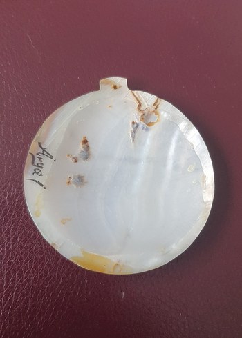 minyatur av el boyama Vintage Kadın Kolye Ucu - Görsel 4