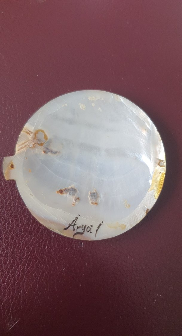 minyatur av el boyama Vintage Kadın Kolye Ucu - Görsel 3