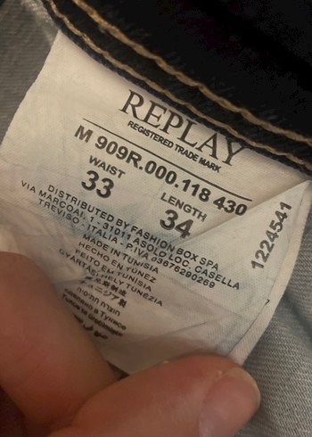 Replay marka kot pantolon - Görsel 2