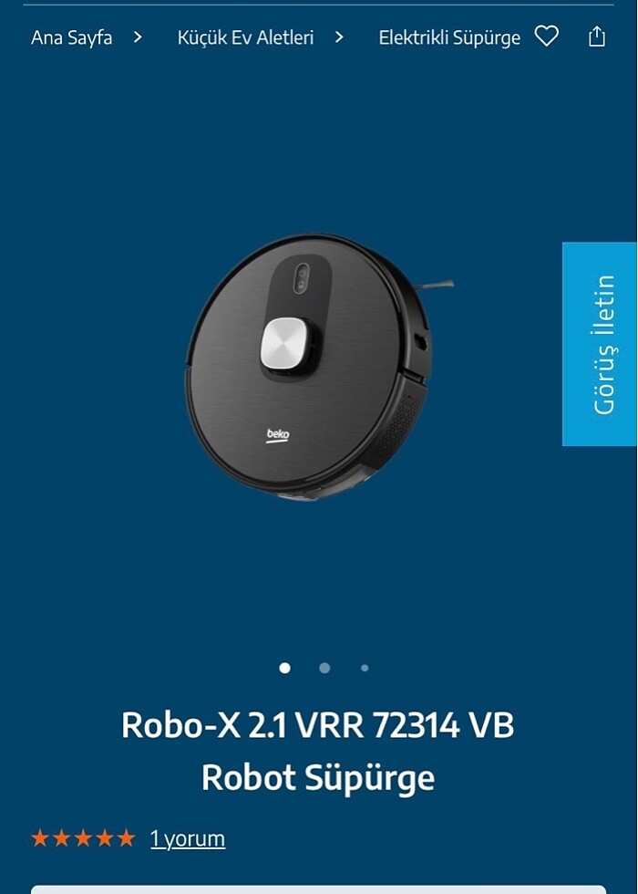 Beko robot süpürge - Görsel 2