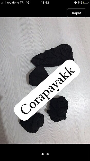 Siyah kadın çorap