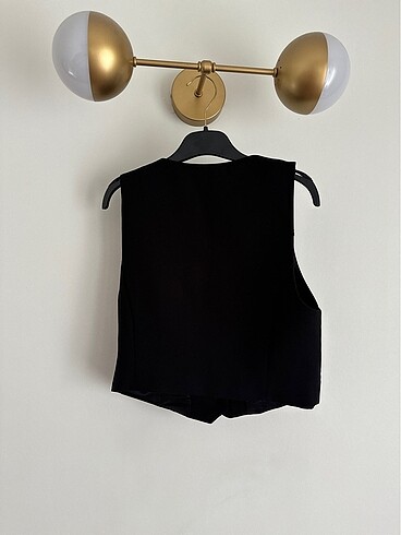 xs Beden siyah Renk Zara crop yelek