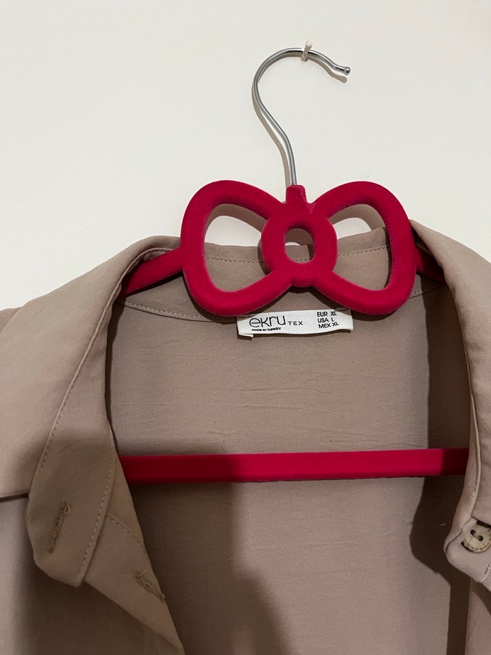 Ekru gömlek - Görsel 3