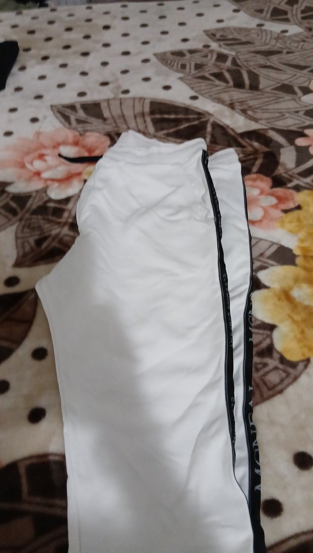 Beyaz Fermuarlı Rahat Kesim erkek eşorfman - Görsel 2