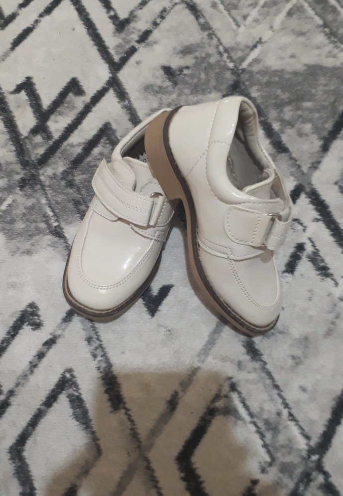 Beyaz Tokalı Erkek Çocuk Ayakkabısı - Görsel 3