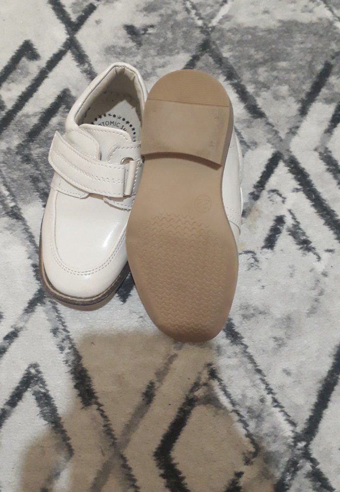 Beyaz Tokalı Erkek Çocuk Ayakkabısı - Görsel 2