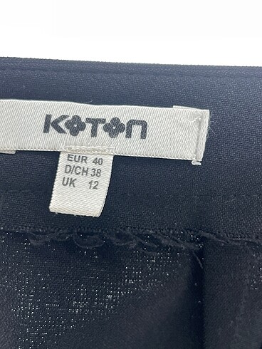 40 Beden siyah Renk Koton Mini Etek %70 İndirimli.