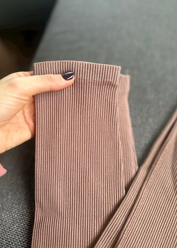 Zara Bej Pilili Kadın Tayt - Görsel 4