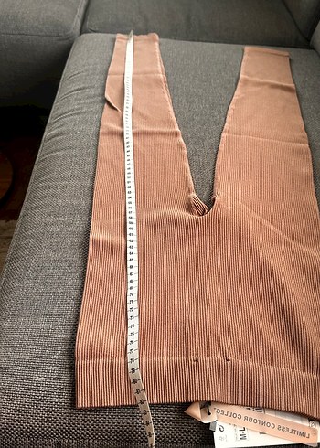 Zara Bej Pilili Kadın Tayt - Görsel 2