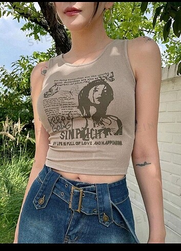 s Beden camel Renk Fairycore y2k lolita ithal crop s mevcut..