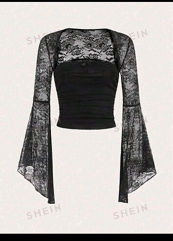 Fairycore y2k lolita ithal crop xs mevcut 