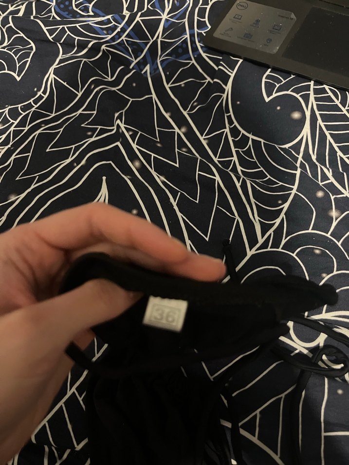 Uzun Siyah Drapeli Strappy Bikini - Görsel 2