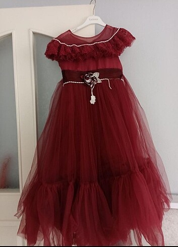 Diğer Çocuk düğünlük kırmızı elbise abiye