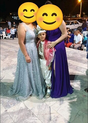 42 Beden gri Renk Düğünlük abiye