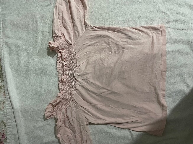 pembe kayık yaka bluz