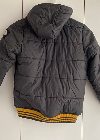 Gri Erkek Çocuk Fermuarlı Streetwear Mont - Görsel 2