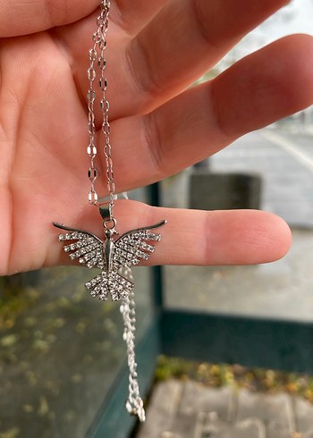 Güneş, Anka Kuşu, kalp kolye Vintage Kolye - Görsel 7