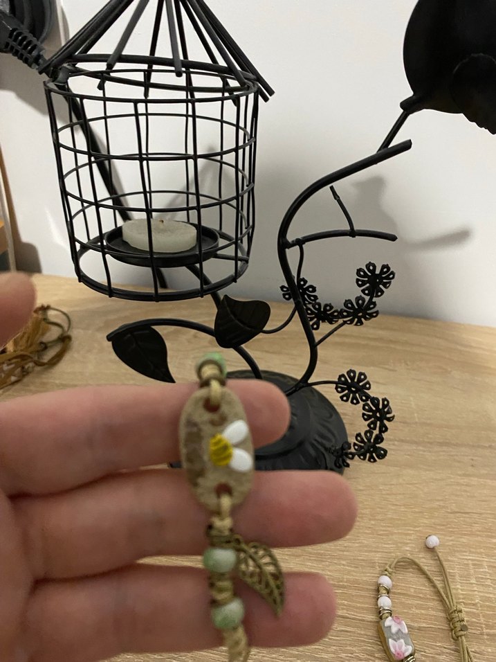 Çiçekli Boncuklu Bohem Kadın Bileklikler - Görsel 5