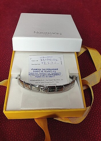 ORİJİNAL 21 cm Nomination Charm Bileklik