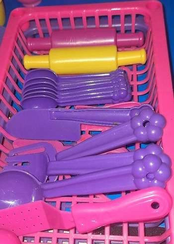 Renkli Plastik Oyuncak Mutfak Seti - Görsel 14