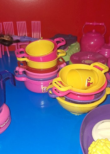 Renkli Plastik Oyuncak Mutfak Seti - Görsel 20