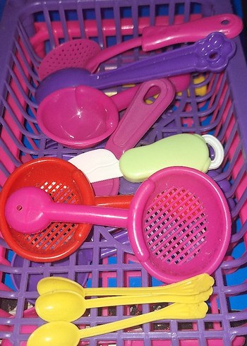 Renkli Plastik Oyuncak Mutfak Seti - Görsel 15