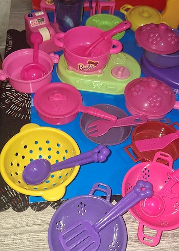 Renkli Plastik Oyuncak Mutfak Seti - Görsel 5