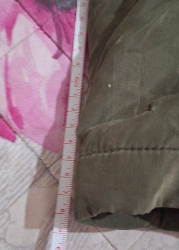 Haki Uzun Kadın Ceket Kapüşonlu Fermuarlı - Görsel 6