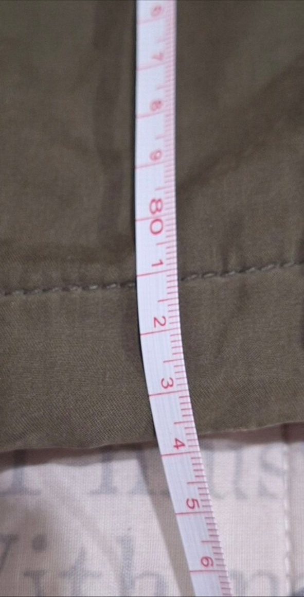 Haki Uzun Kadın Ceket Kapüşonlu Fermuarlı - Görsel 4