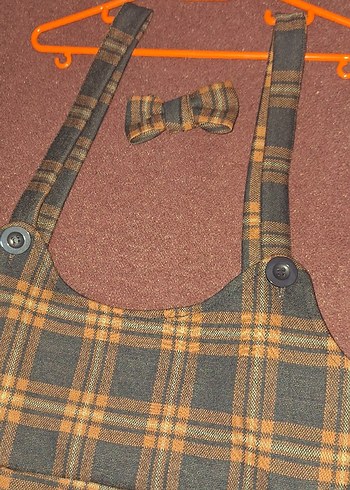 Kahverengi Ekose Desenli Erkek Çocuk Slopet - Görsel 5