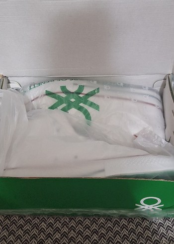 Benetton Beyaz Günlük Spor Ayakkabı - Görsel 3