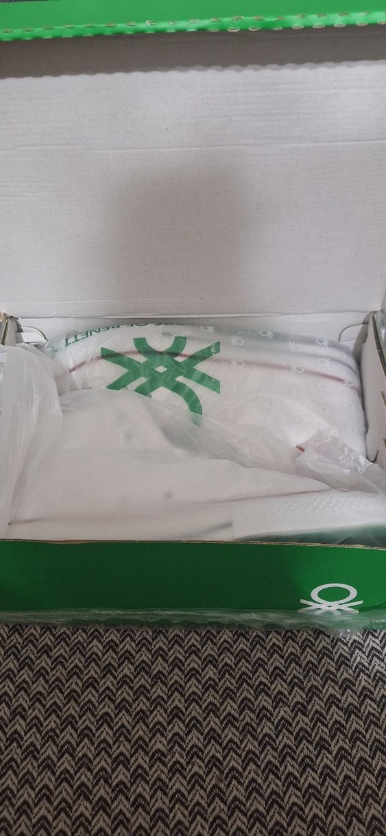 Benetton Beyaz Günlük Spor Ayakkabı - Görsel 3