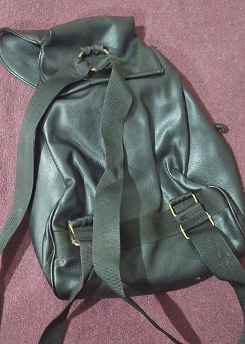  Gerçek Deri Siyah Sırt Çantası  Şık & Kullanışlı - Görsel 3