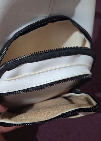  Beyaz Tek Askılı Göğüs / Sırt Çantası  Şık & Spor - Görsel 5