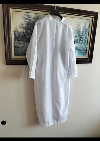 Beyaz Uzun Kollu Hac Umre Entarisi - Görsel 2