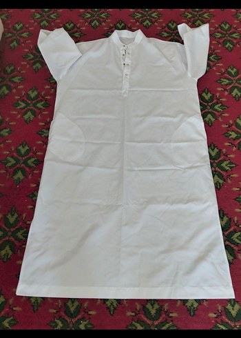 Beyaz Uzun Kollu Hac Umre Entarisi - Görsel 4