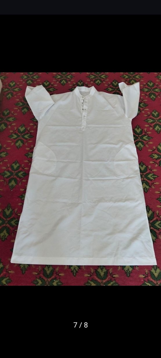 Beyaz Uzun Kollu Hac Umre Entarisi - Görsel 4