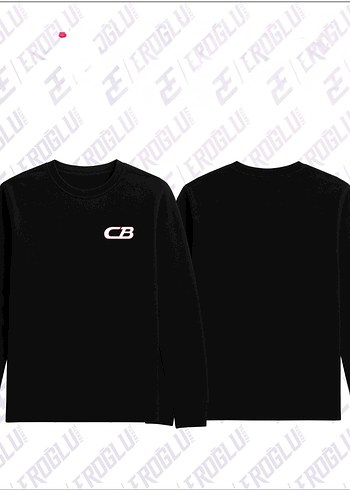 Siyah Uzun Kollu Erkek Sweatshirt