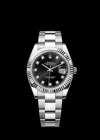 Klasik Siyah Rolex Erkek Saati