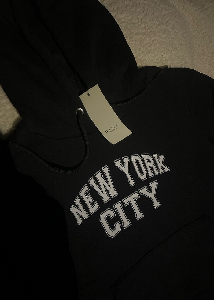 Siyah polarlı sweatshirt - Görsel 2