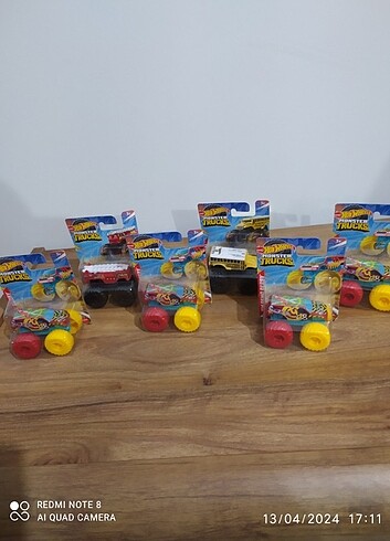 Hot wheels mini truck 1:70 ölçekli