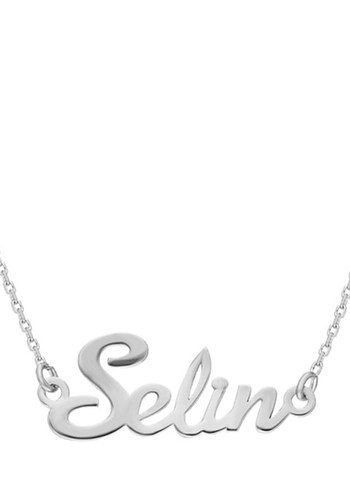 Sterling silver Kisiye Ozel İsimli Gumus Zincir Kolye 925 Ayar