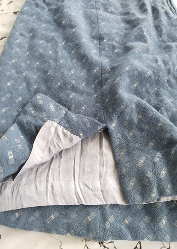 mavi kışlık etek - Görsel 6