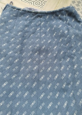 mavi kışlık etek - Görsel 4