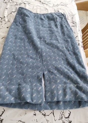 mavi kışlık etek - Görsel 3