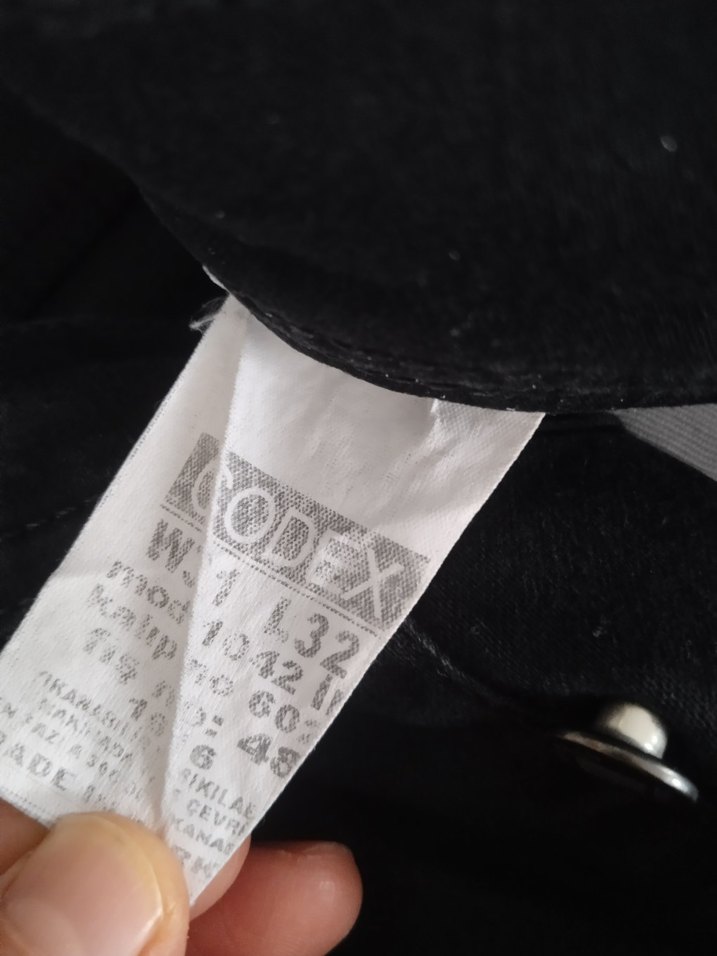 Koyu Siyah Kadın Denim Boyfriend Pantolon - Görsel 4