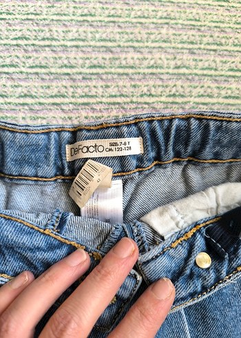 kız çocuk kot şort etek - Görsel 5