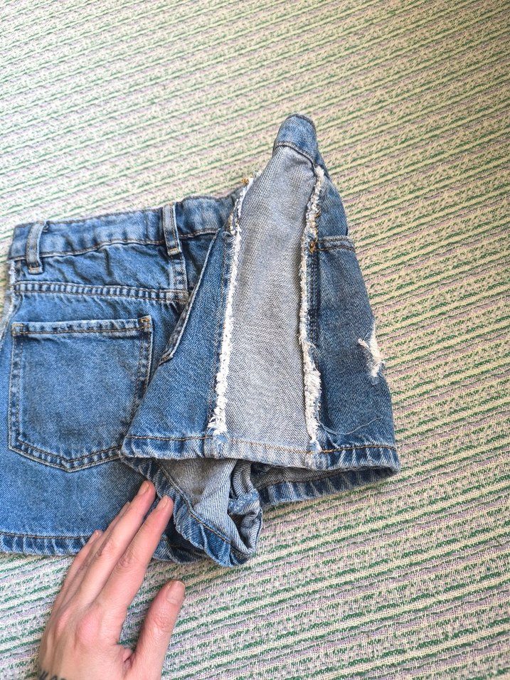 kız çocuk kot şort etek - Görsel 3